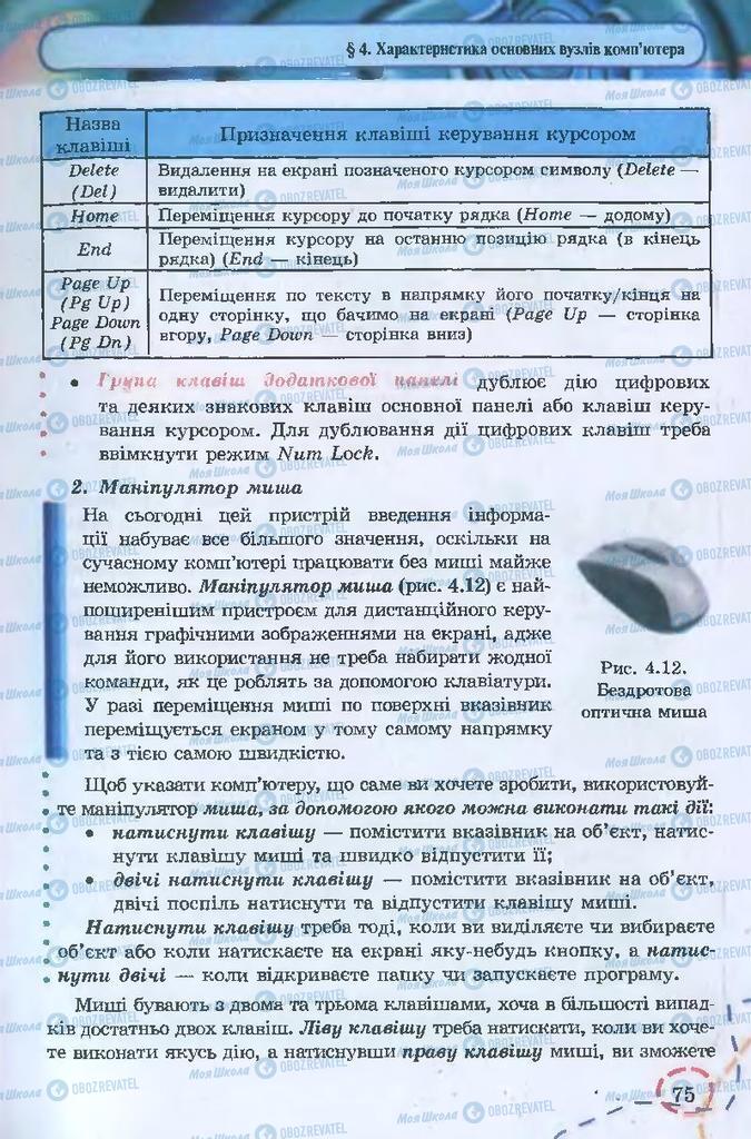 Підручники Інформатика 9 клас сторінка 75