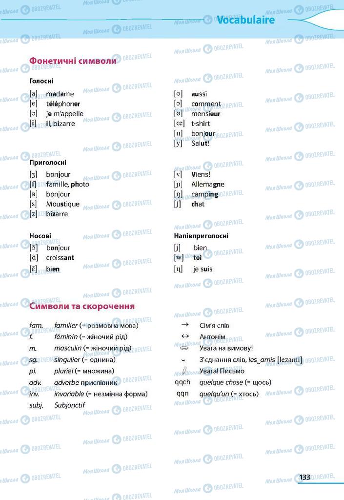 Підручники Французька мова 9 клас сторінка  133