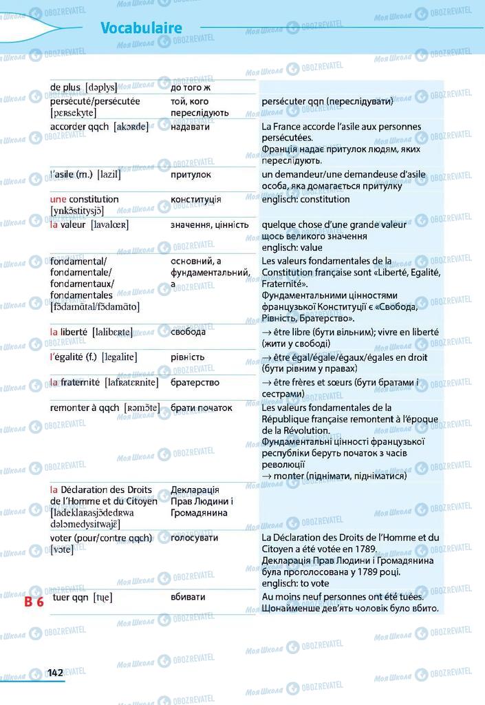 Підручники Французька мова 9 клас сторінка 142