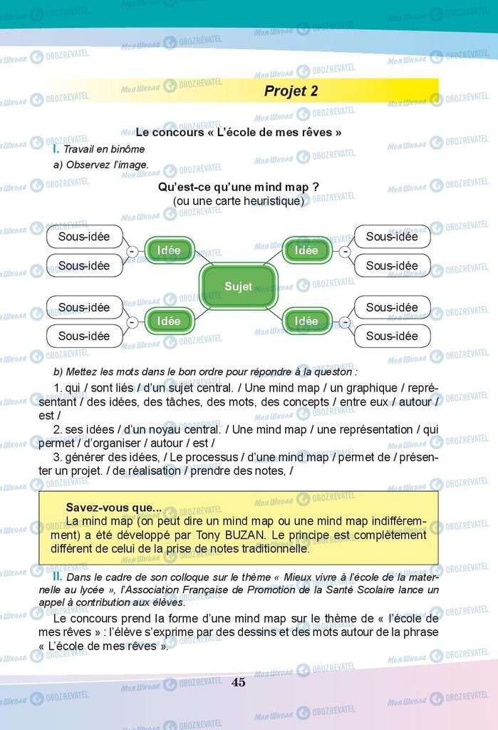 Підручники Французька мова 9 клас сторінка 45