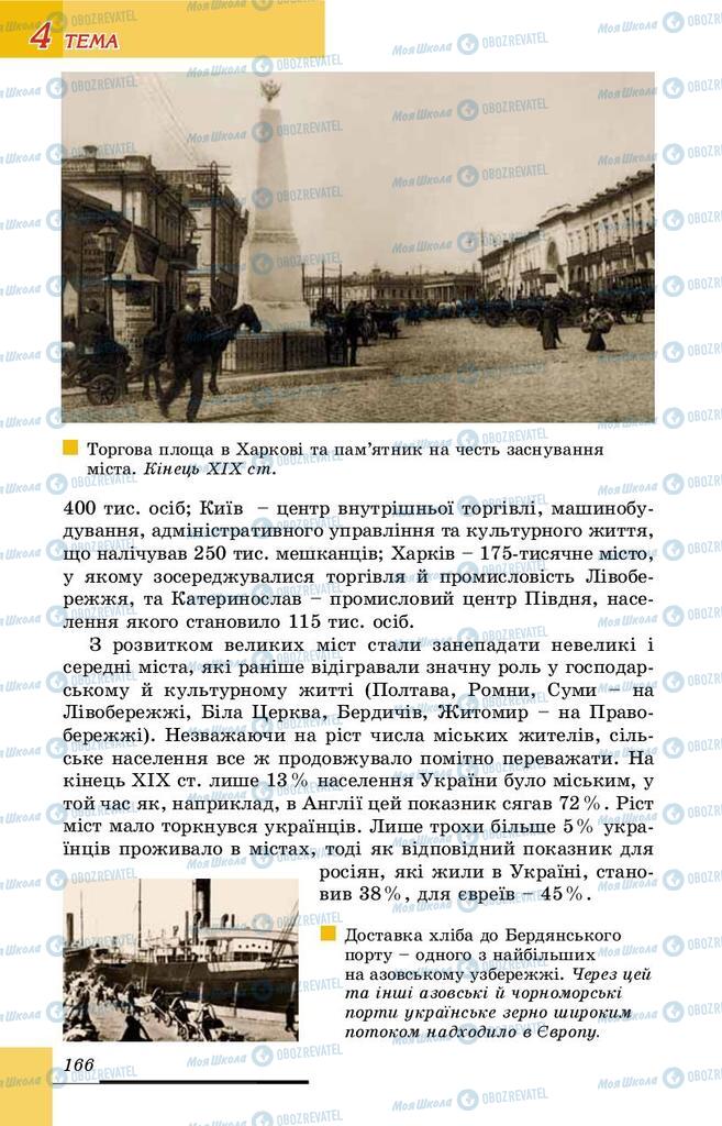 Підручники Історія України 9 клас сторінка 166