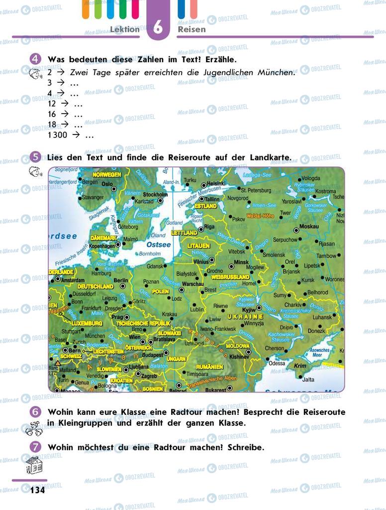 Підручники Німецька мова 9 клас сторінка 134