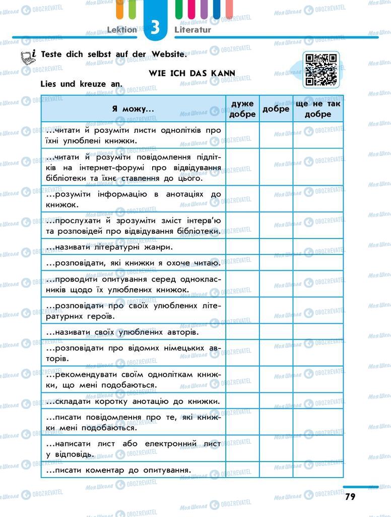 Підручники Німецька мова 9 клас сторінка 79