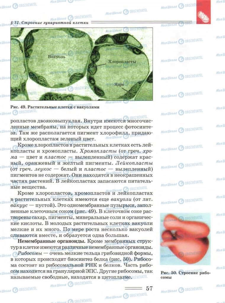 Підручники Біологія 9 клас сторінка  57