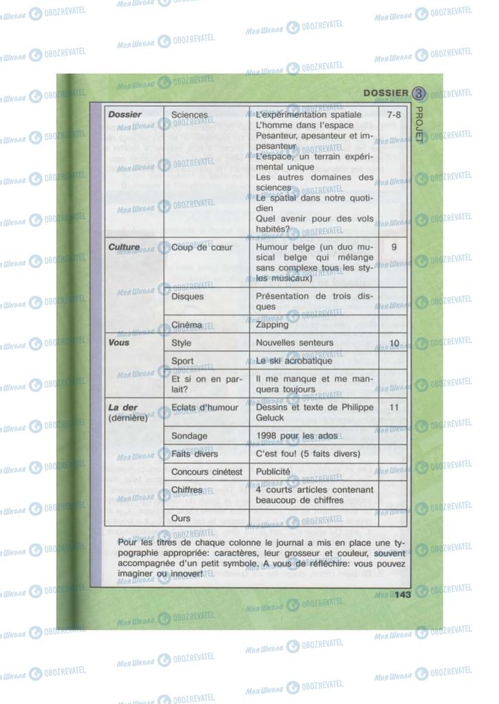 Підручники Французька мова 10 клас сторінка  143