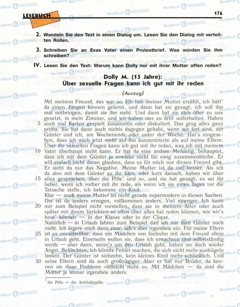 Підручники Німецька мова 10 клас сторінка  176