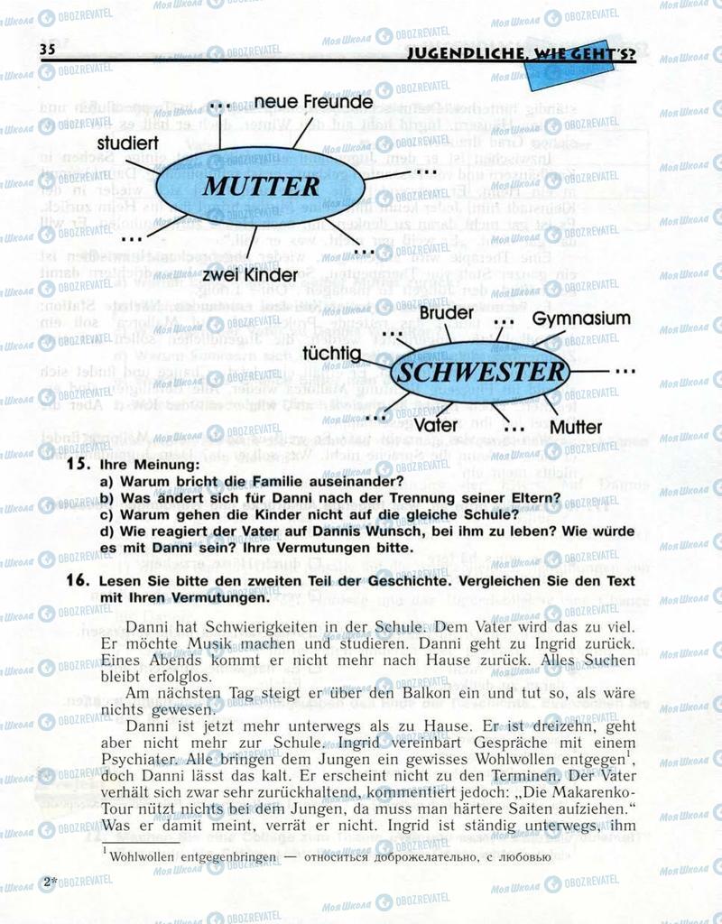 Учебники Немецкий язык 10 класс страница  35