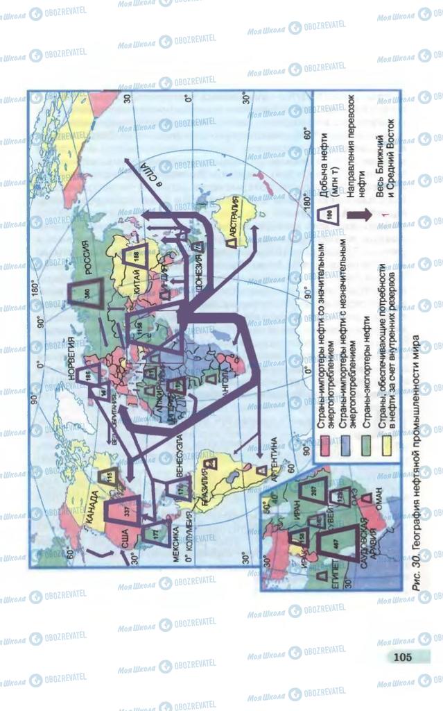 Підручники Географія 10 клас сторінка 105