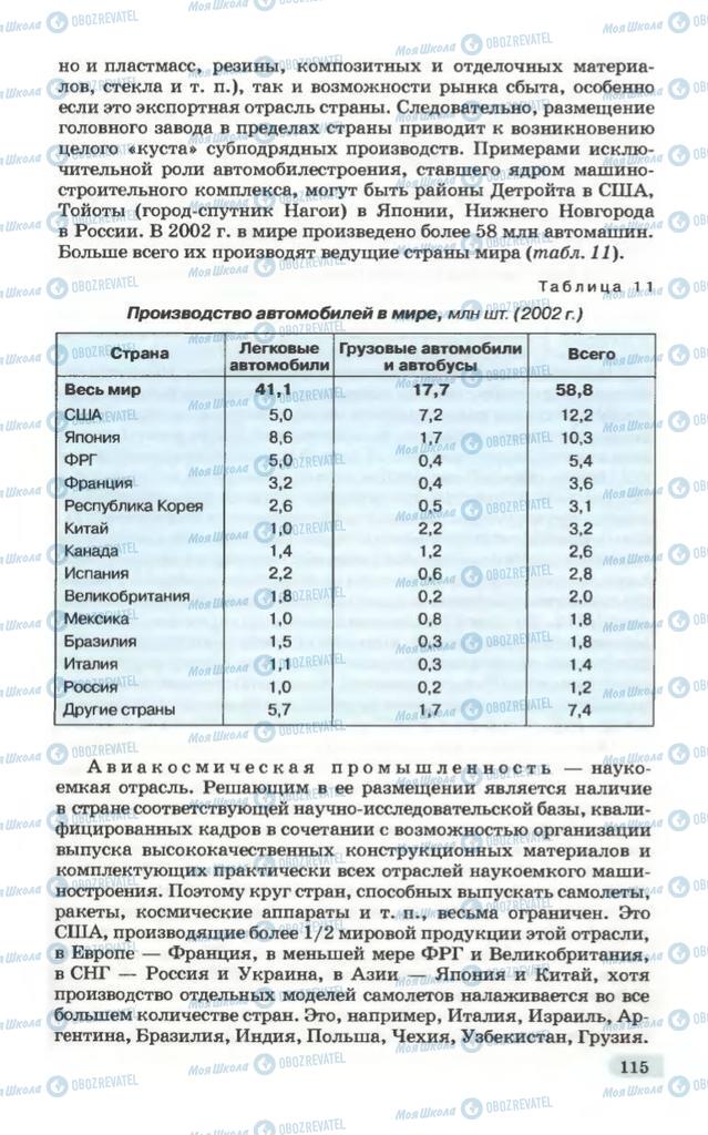 Учебники География 10 класс страница 115