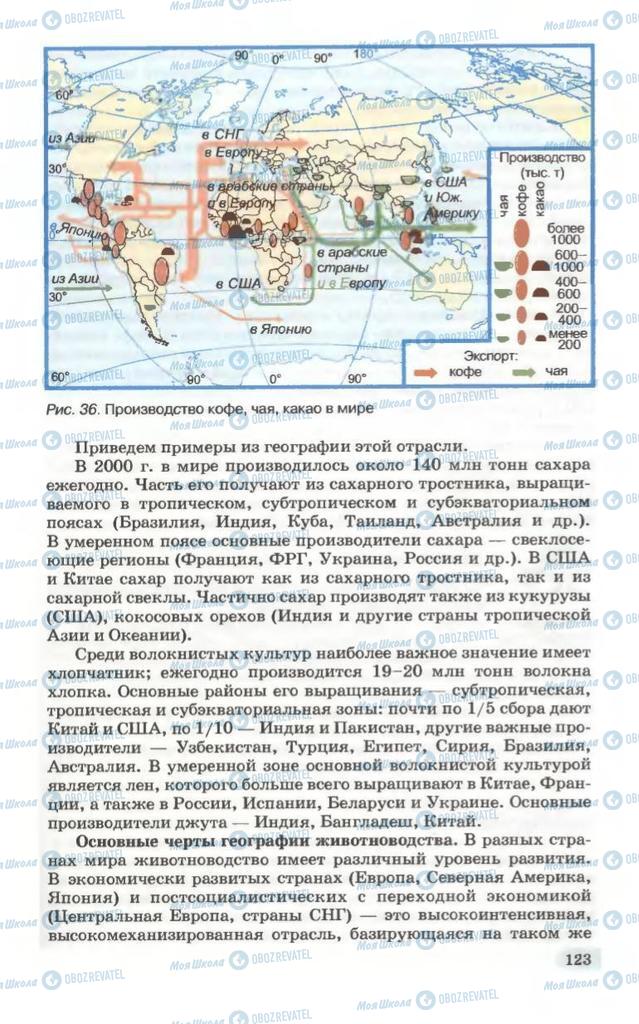 Підручники Географія 10 клас сторінка 123