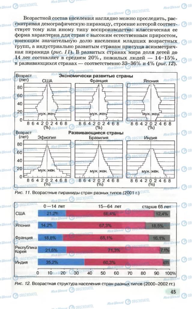 Учебники География 10 класс страница 45