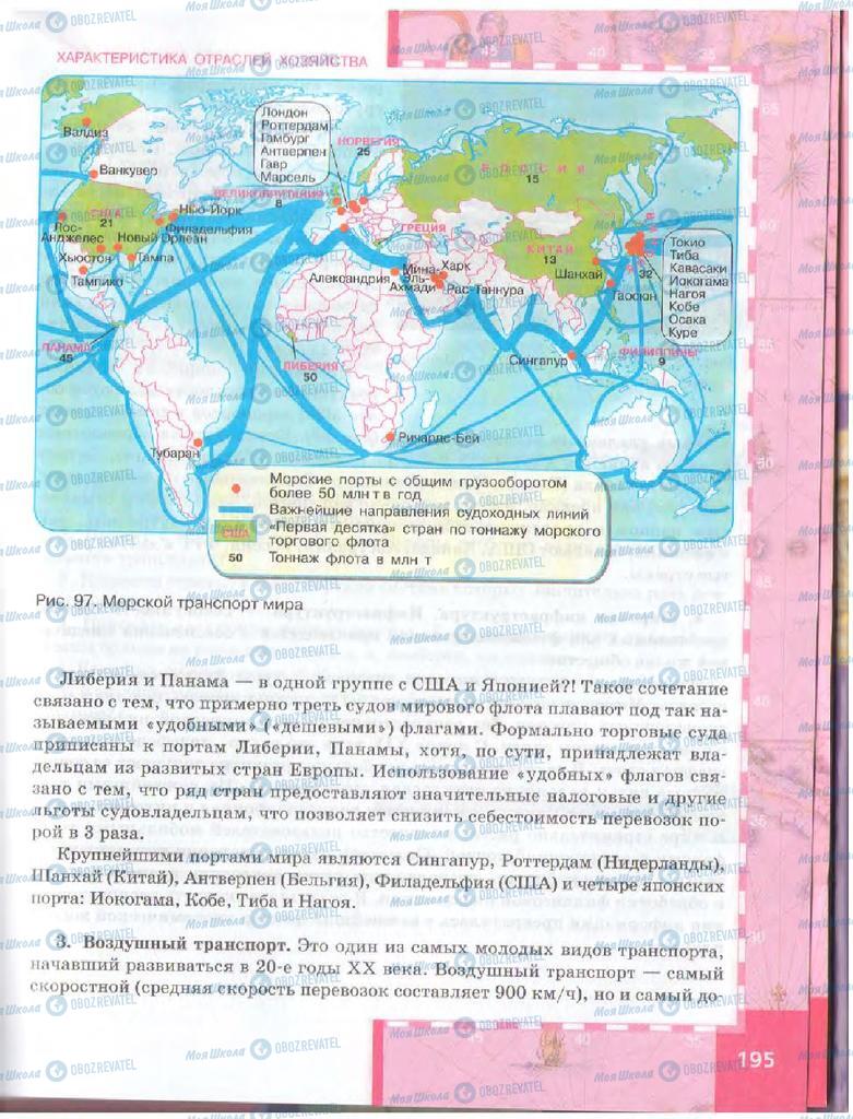 Учебники География 10 класс страница  195