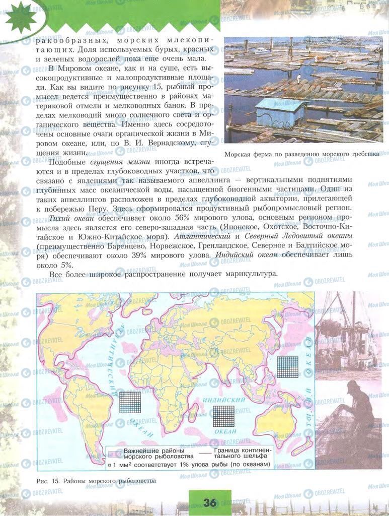Підручники Географія 10 клас сторінка 36