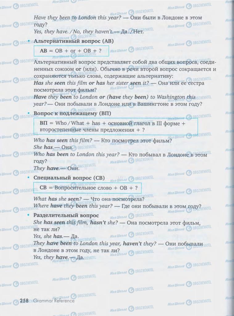 Учебники Английский язык 10 класс страница  258