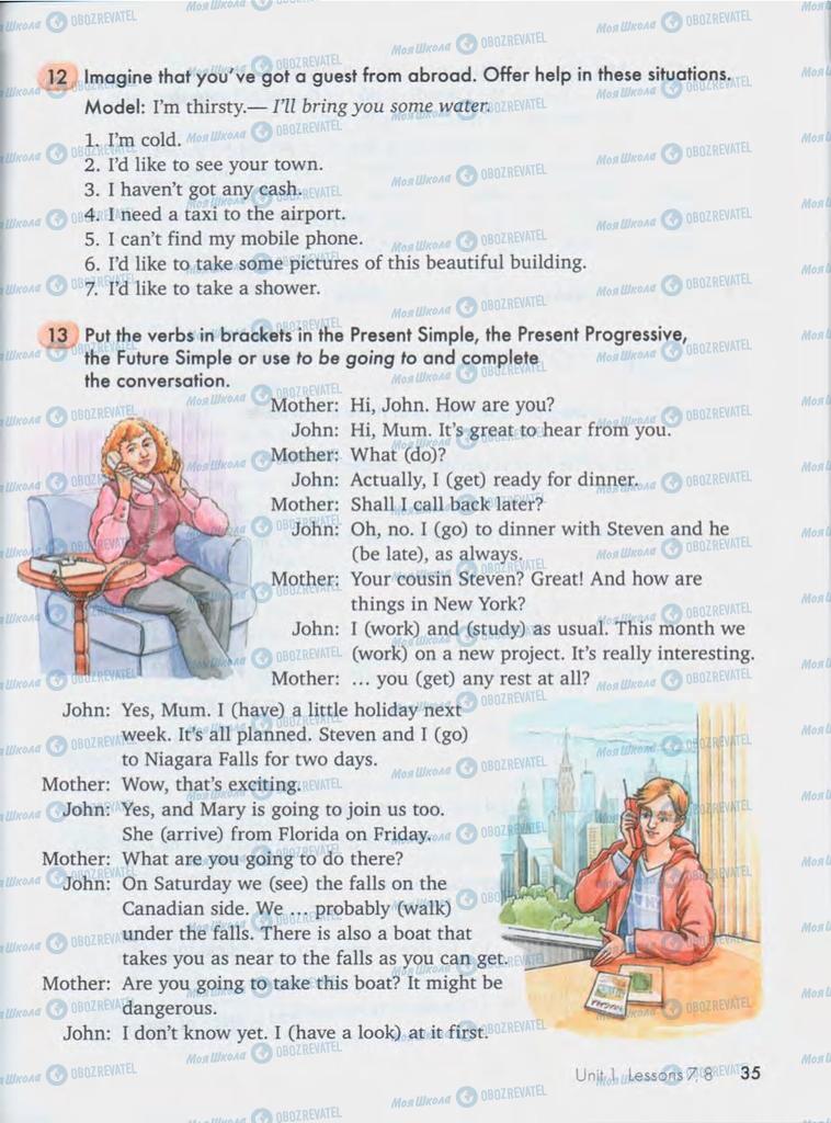 Підручники Англійська мова 10 клас сторінка  35