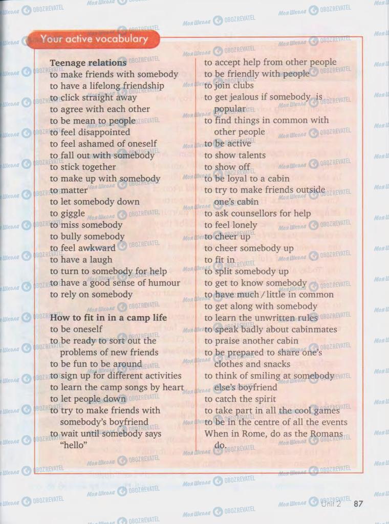 Підручники Англійська мова 10 клас сторінка  87