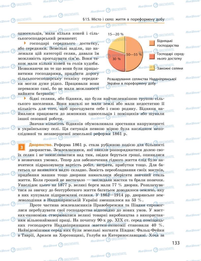 Підручники Історія України 9 клас сторінка 133