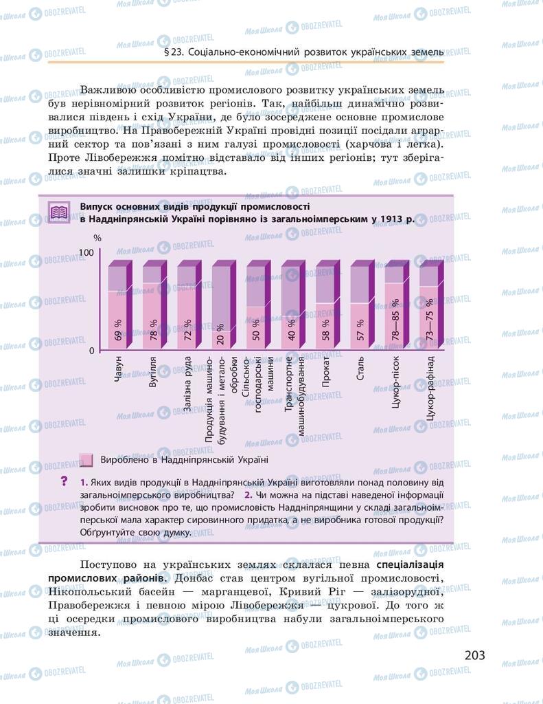 Учебники История Украины 9 класс страница  203