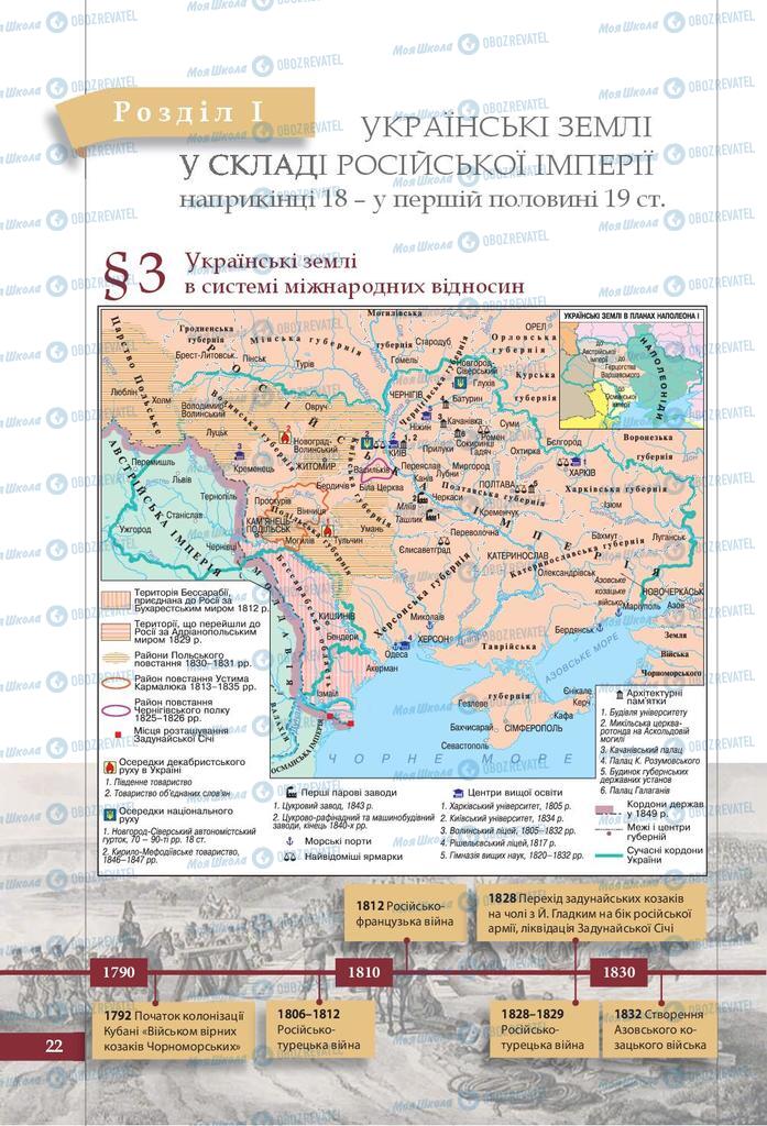 Підручники Історія України 9 клас сторінка  22