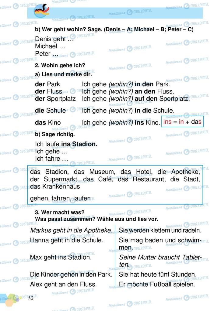 Підручники Німецька мова 2 клас сторінка 16