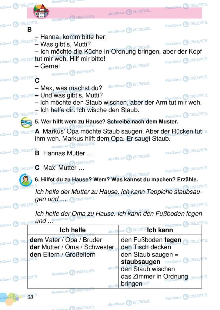 Підручники Німецька мова 2 клас сторінка 38