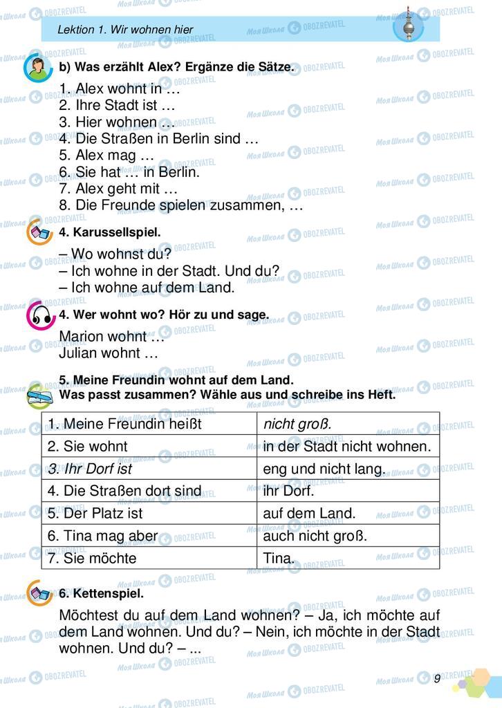 Підручники Німецька мова 2 клас сторінка 9