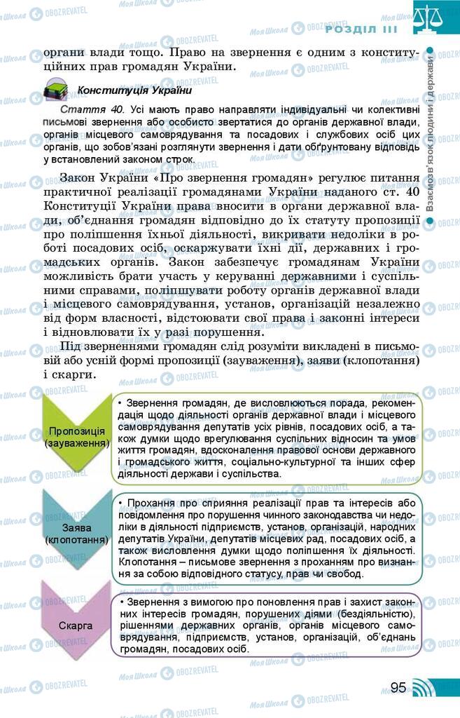 Підручники Правознавство 9 клас сторінка 95