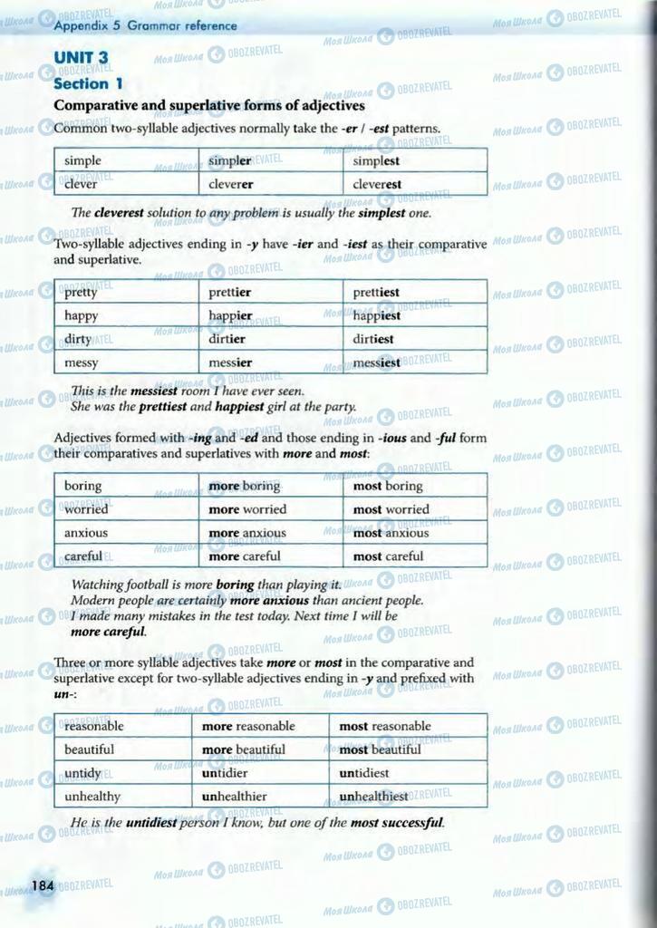 Підручники Англійська мова 10 клас сторінка  184