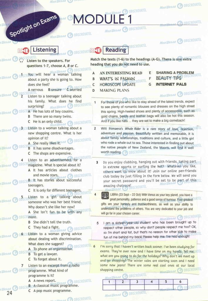 Підручники Англійська мова 10 клас сторінка  24