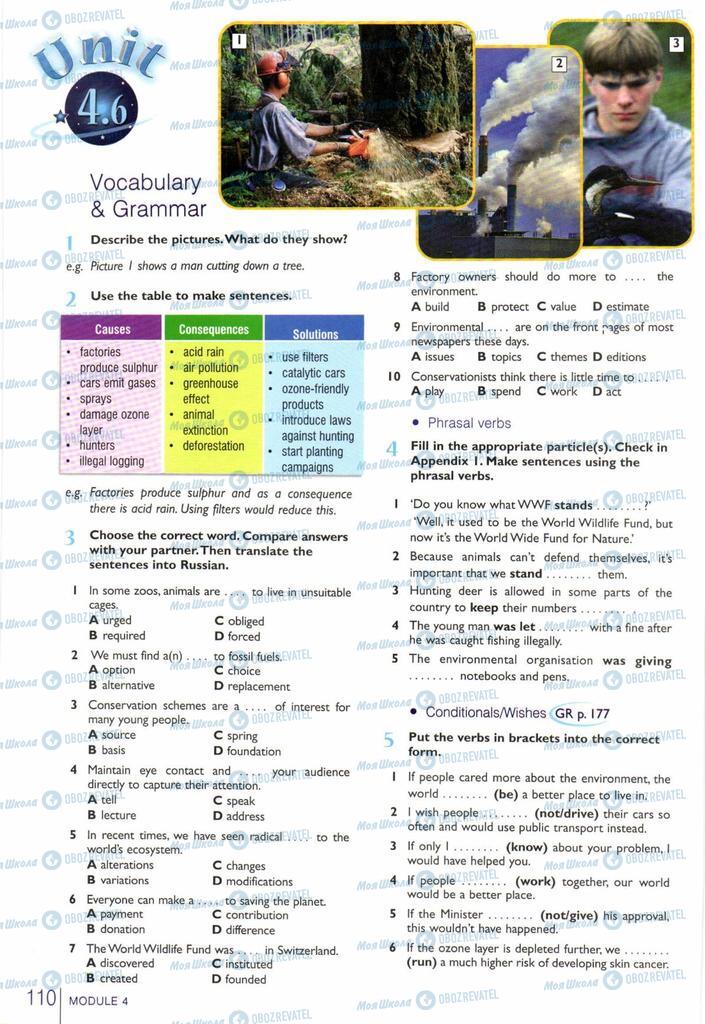 Учебники Английский язык 10 класс страница  110