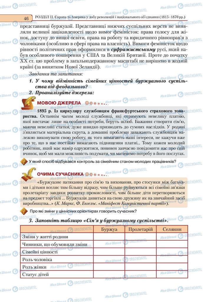 Підручники Всесвітня історія 9 клас сторінка 46