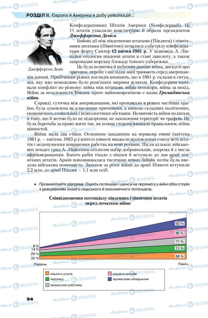 Підручники Всесвітня історія 9 клас сторінка 94