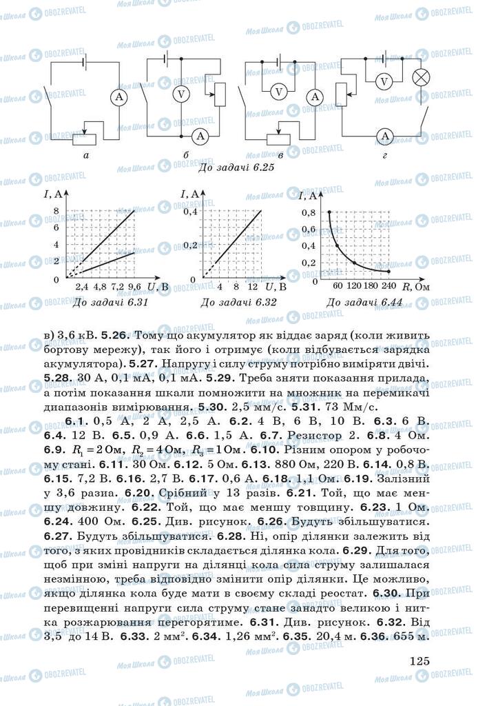 Підручники Фізика 9 клас сторінка 125
