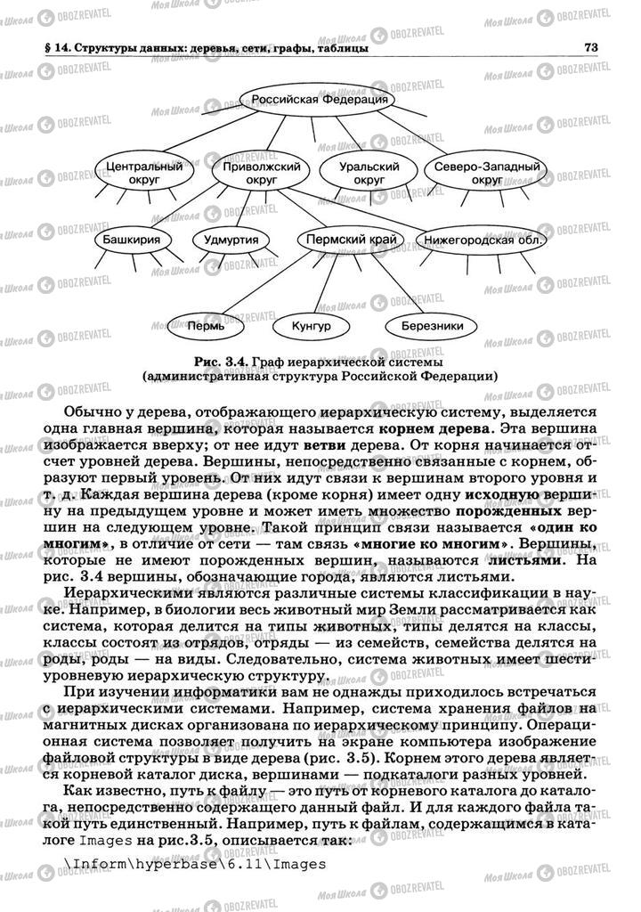 Підручники Інформатика 10 клас сторінка 73