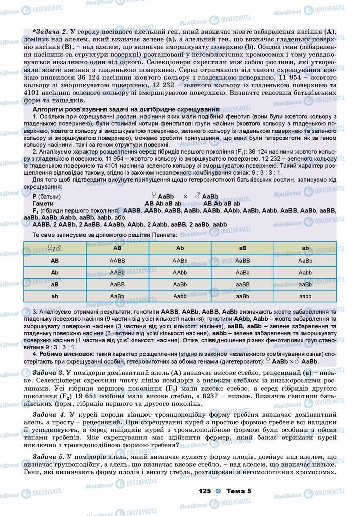 Підручники Біологія 9 клас сторінка 125