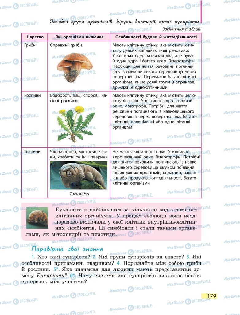 Підручники Біологія 9 клас сторінка 179