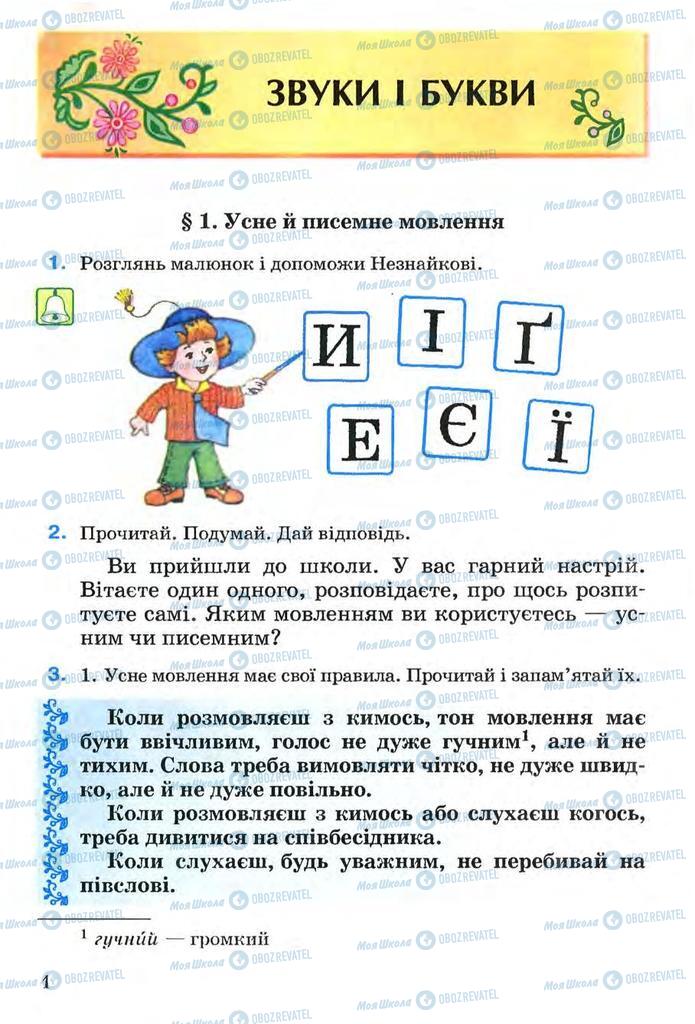 Підручники Українська мова 3 клас сторінка  4
