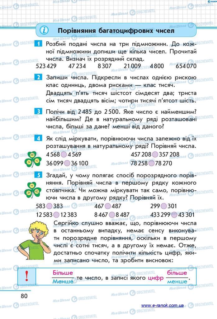 Учебники Математика 4 класс страница  80