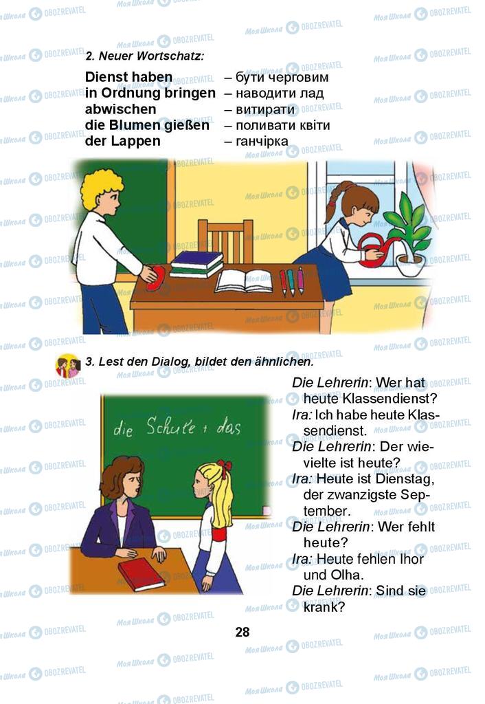 Підручники Німецька мова 3 клас сторінка 28