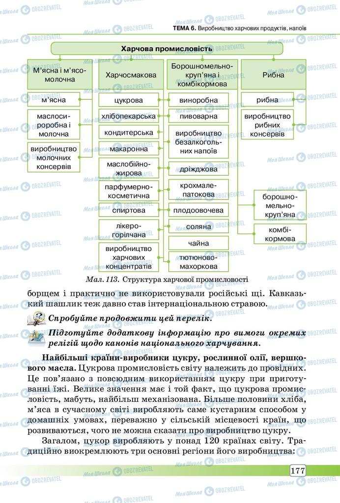 Підручники Географія 9 клас сторінка 177