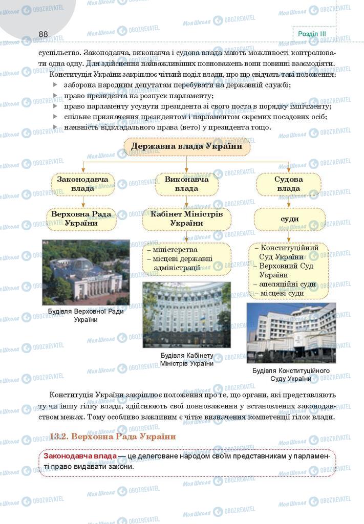 Підручники Правознавство 9 клас сторінка  88