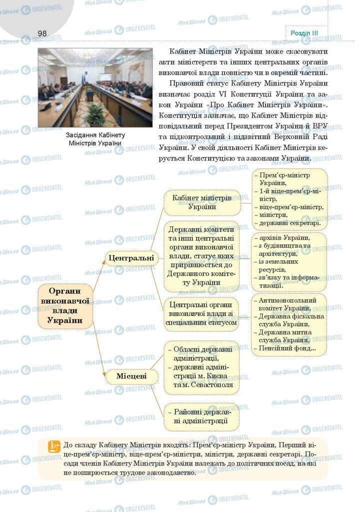 Підручники Правознавство 9 клас сторінка 98