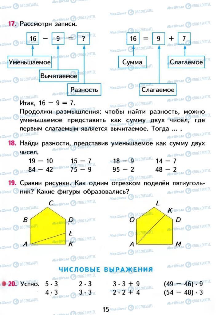 Підручники Математика 3 клас сторінка  13