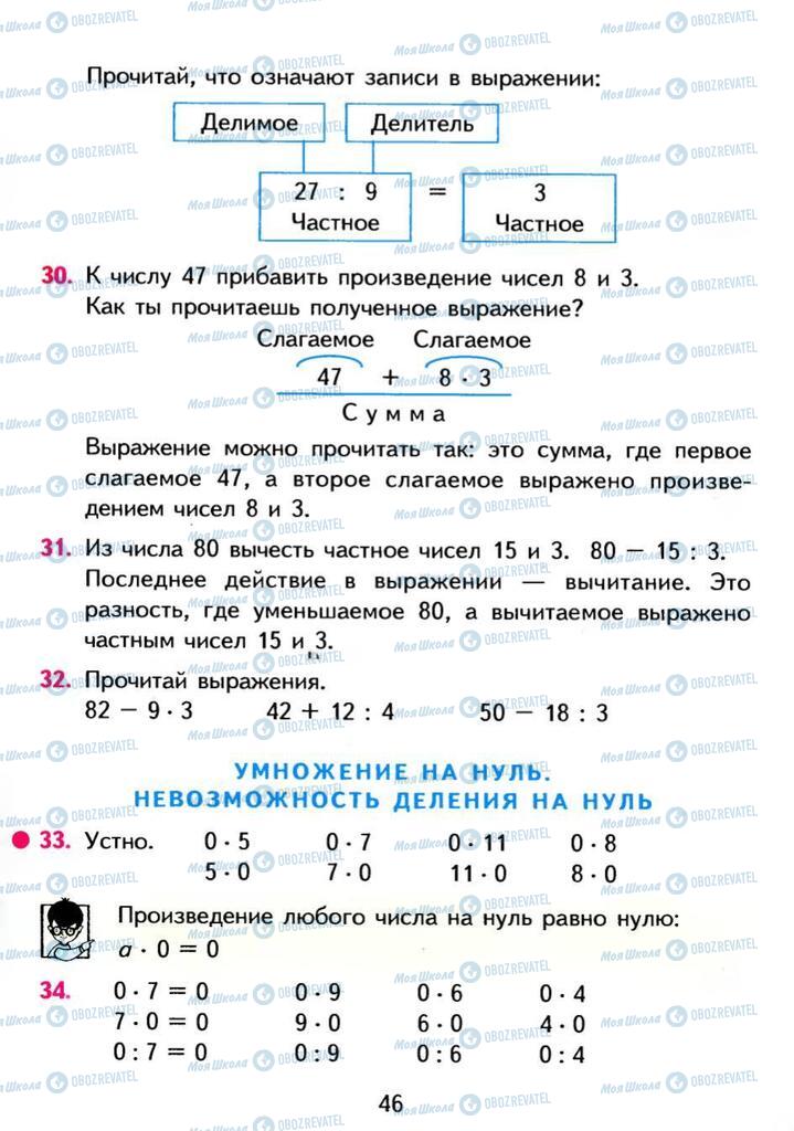 Учебники Математика 3 класс страница 46