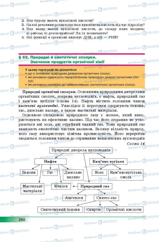 Учебники Химия 9 класс страница 260