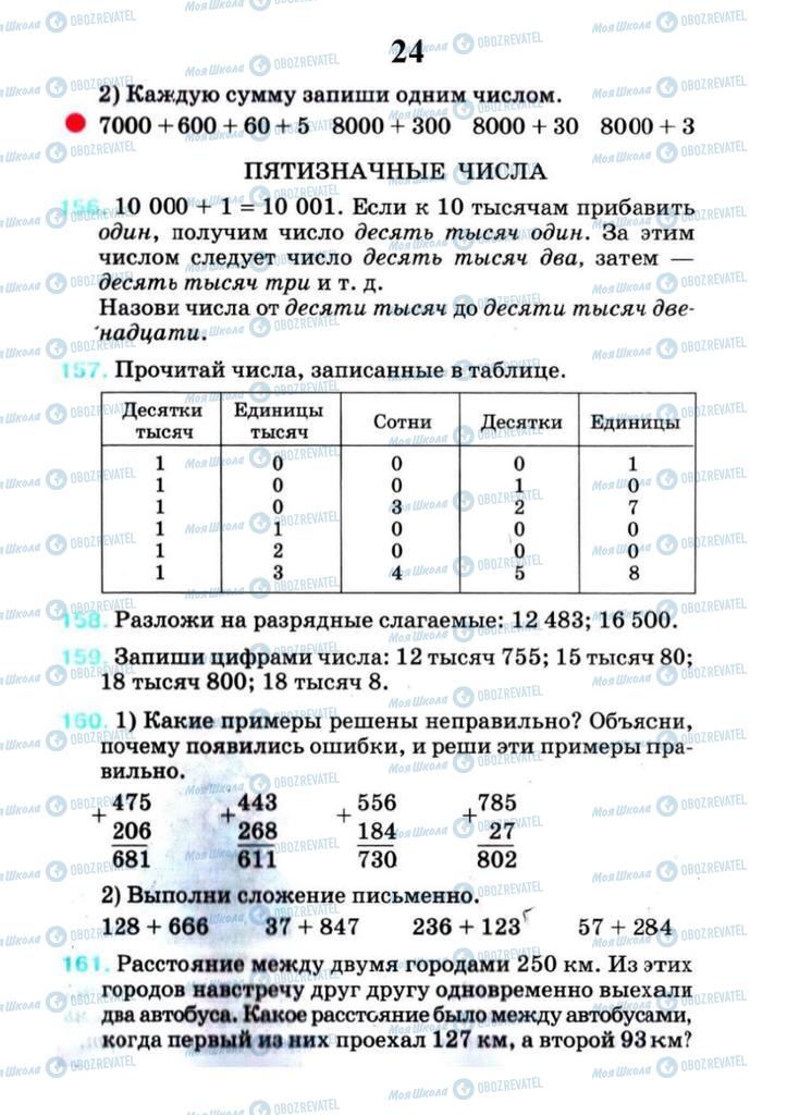 Підручники Математика 4 клас сторінка 24