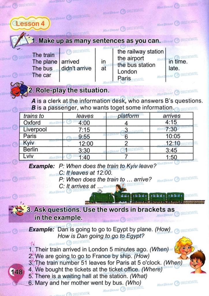 Підручники Англійська мова 4 клас сторінка 148