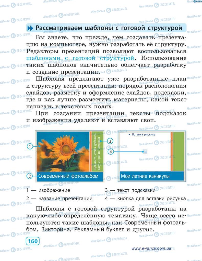 Підручники Інформатика 4 клас сторінка 160