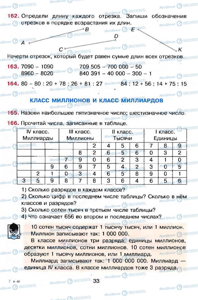 Підручники Математика 4 клас сторінка 33