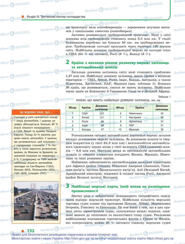 Учебники География 9 класс страница 152